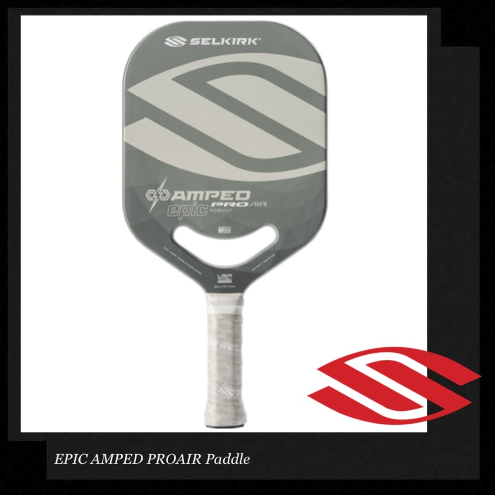 NEW SELKIRK Amped ProAir Epic Pickleball Paddle with Accessories